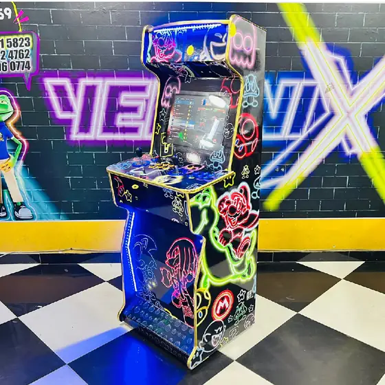 Arcade Mario Neon